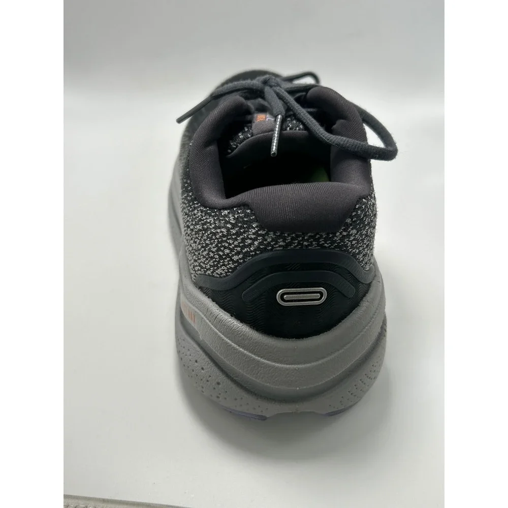Brooks Ghost Max 2 Running Shoes Womens 7.5 Wide D Black Grey Cushion